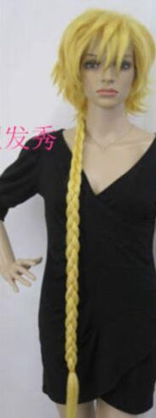 

pandora hearts jack vessalius long blonde braid cosplay party wig hair, Black