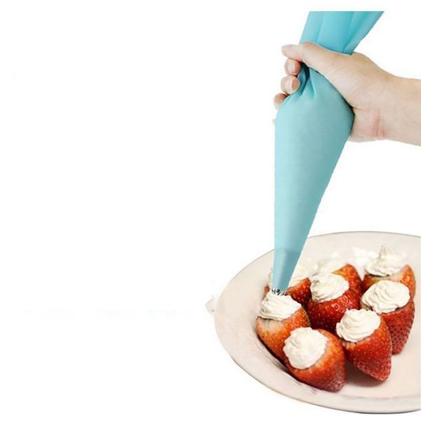 

dihe 12 inches silicone mounting bag pull for piping decoration reusable decorating cake tool silicone icing piping cream pastry bag