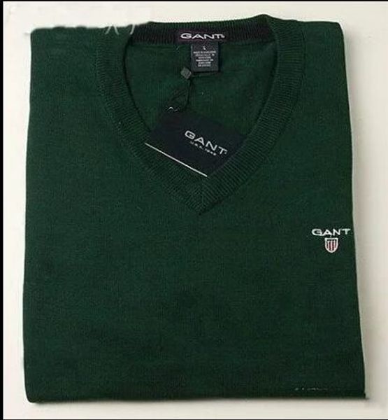 

Зимний свитер мужчины V-образным вырезом повседневная вязание джемперы свитера М