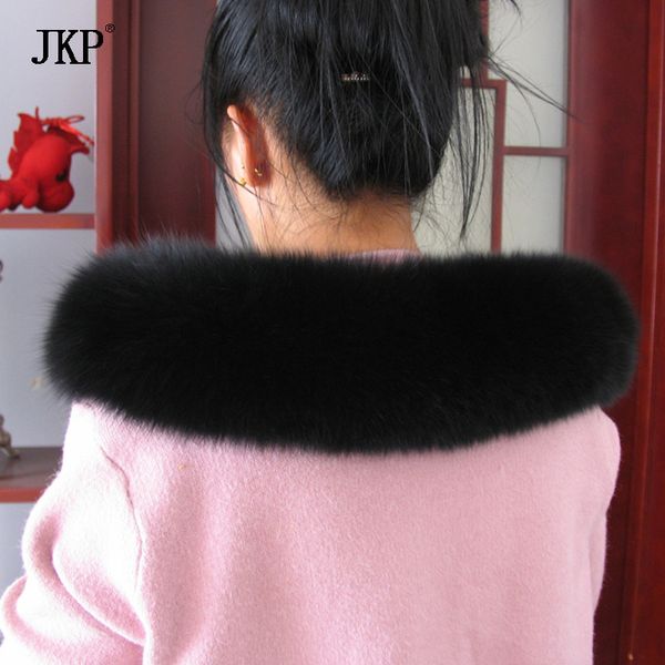 

real fur collar winter warm coat fur collar woman natural scarf, Blue;gray