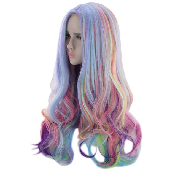 2019 Hair Care Wig Stands 2018 Hot Long Curly Multi Color Charming