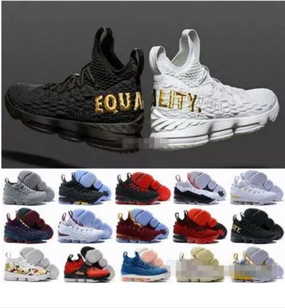 

2018 Новое прибытие 15 Обувь XV EQUALITY Черный Белый Баскетбол для мужчин высокого качес