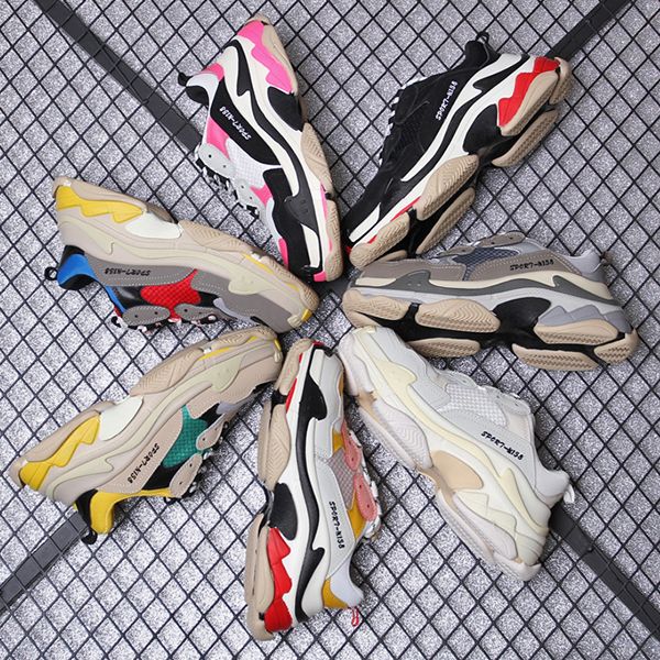 

горячие лучшие luxury designer мода мужчины wave runner женщины тройной s мужчины chaussures scarpe zapatos мужские femmes speed ​​trainer о, Black