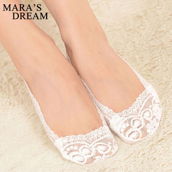 

mara's dream fashion women's cotton lace antiskid invisible liner low cut socks lady girl women summer socks 2018 new meias sox, Black;white