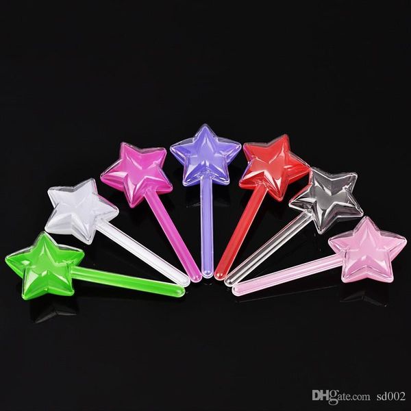 

creative plastic candy boxes multi colors sugar containers five pointed star stick wedding fashion box gift decorations 0 88nt ii