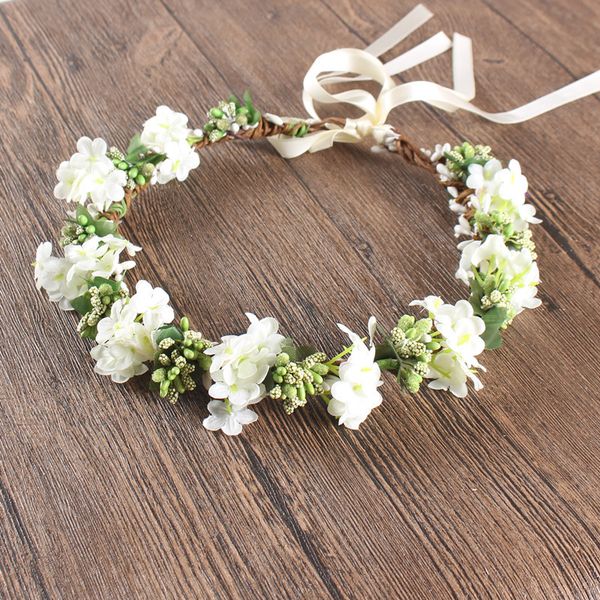 Boho Headband Style Floral Artificial Flower Headband Wedding