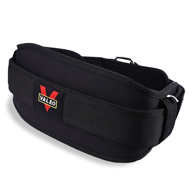 VALEO Nylon EVA Levantamento De Peso Agachamento Belt Lower Back Suporte para Treinamento de Fitness Muito mais fácil de usar e limpar do que um cinto de couro