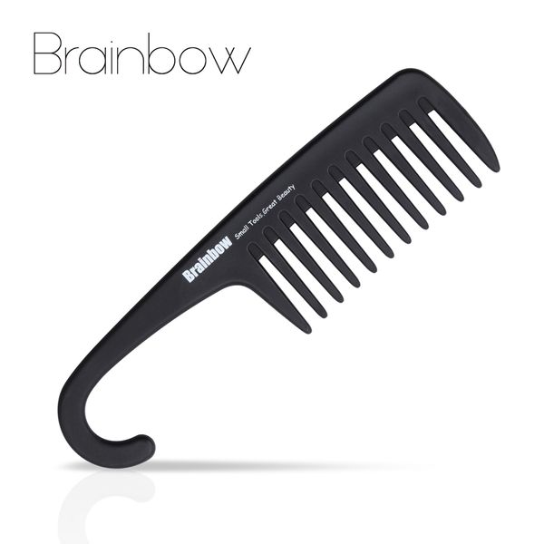 Tooth Brainbow Plastic Hair Brush Tooth With Hanger Anti Static