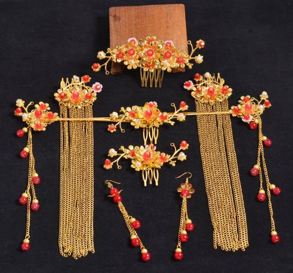 

китайский дракон костюм невесты головной убор украшения, ювелирные изделия коллокации, Silver