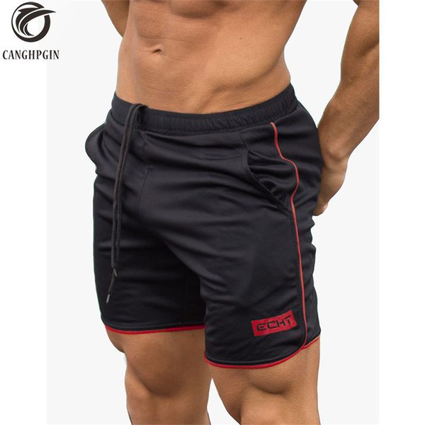 

2018 summer sport shorts men fitness crossfit sweatpants compression short pants underwear mens gym cotton run jogging shorts, Black;blue