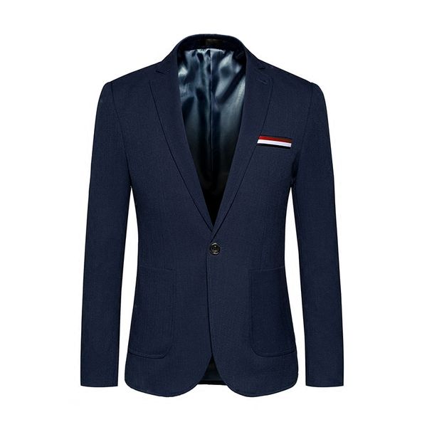 

man leisure solid color man's suit one button self-cultivation mens blazer casual designs masculino the new listing, White;black