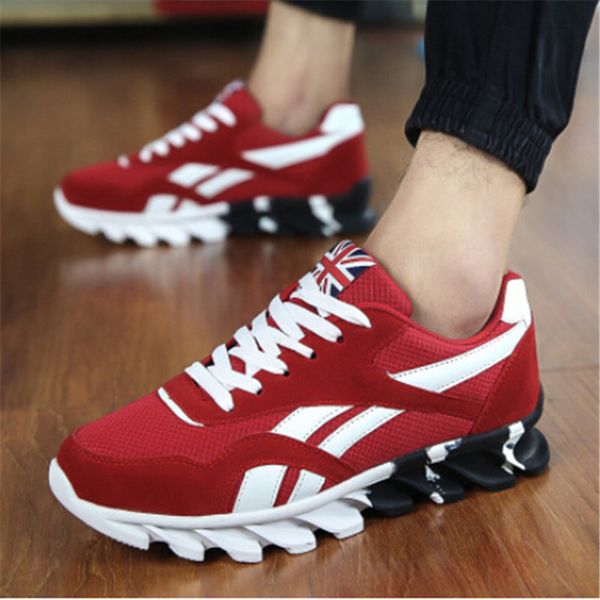 

spring autumn men's sneakers 2018 men running shoes trending sports shoes breathable trainers sneakers for male female red black
