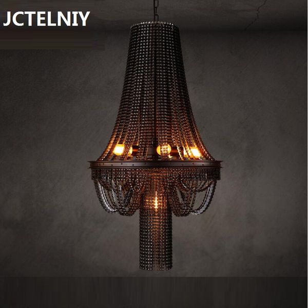 

Loft creative personality retro industrial heavy metal bar The cafe bicycle chain pendant lamp