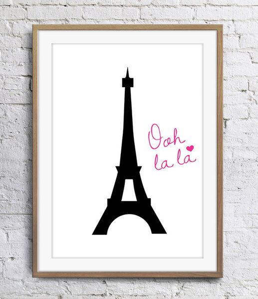 

Paris Tower Wall Decor Pictures Art Print Poster Unframe 16 24 36 47 Inches