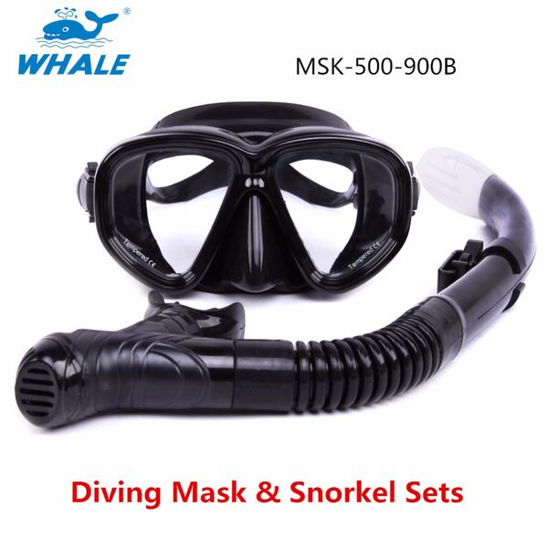 

whale deluxe snorkeling gear scuba diving fins mask dry snorkel set msk-500-900b