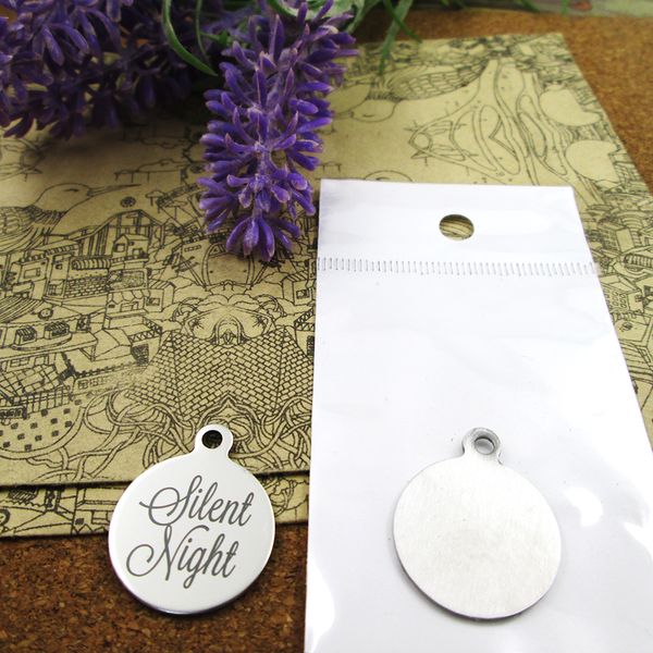 

40pcs--"silent night"stainless steel charms more style for choosing diy charms pendants for necklace, Bronze;silver