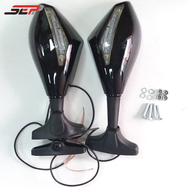 

Мотоцикл Зеркало заднего вида с поворотным светом Для YAMAHA TZR250 3XV FZR250R FZR400 MAX500 XJ6R FZ6