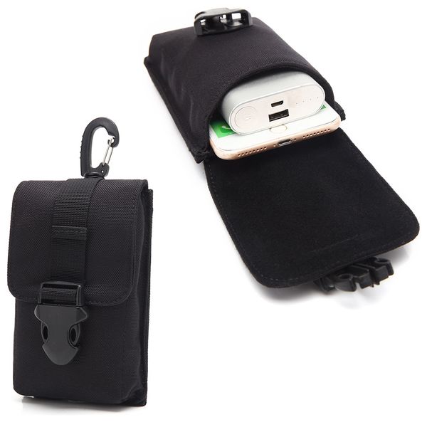 

molle 2 in 1 tactical phone pouch for 2pcs 4.7"/5.5"inch phones with slim case waterproof mobile phone case holder