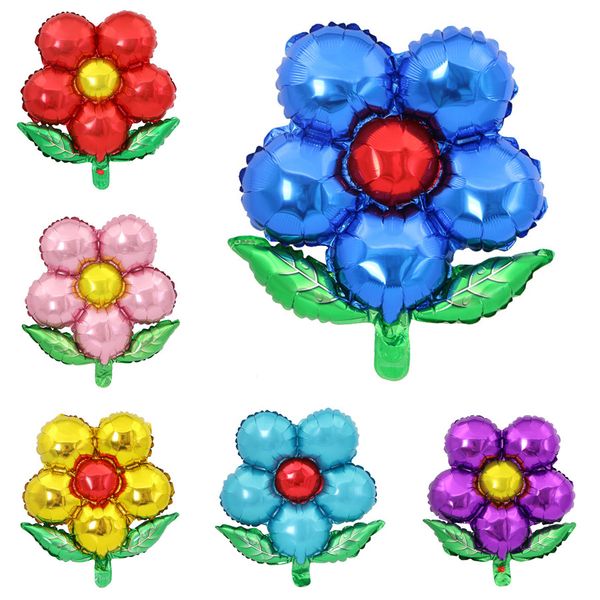 

Листья Пять Лепестков Цветок Фольга Шары Брак Свадьба Реквизит Шары Украшения Па
