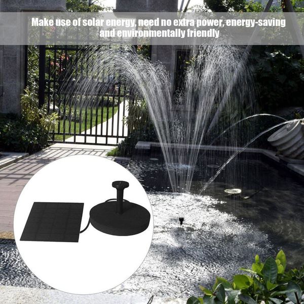 

New pump floating olar powered garden water fountain kit pond for bird tank