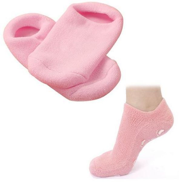 

1 Pair Pinkiou Spa Gel Socks for Soften Cracked Skin Moisturising feet care Exfoliating Dry Heel Booties pedicure
