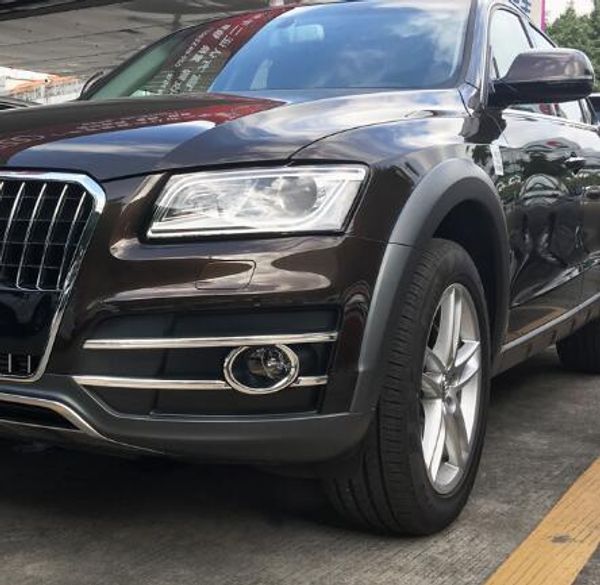 

stainless steel 4pcs car front fog lamp decoration cover for audi q5 plus 2017-2018