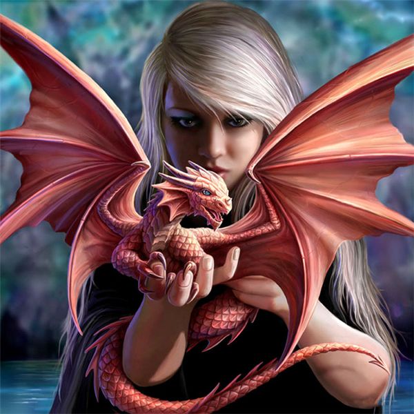 

diamond embroidery cartoon dragon queen diy diamond painting cross stitch kit resin full round diamond mosaic home decoration yx4026