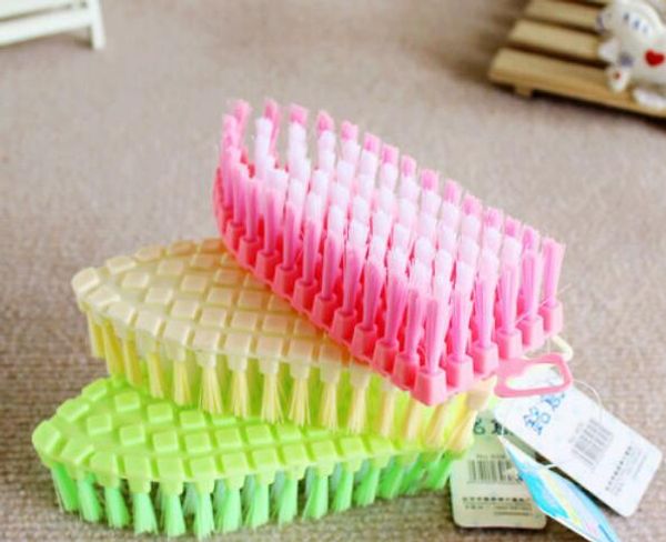 

15.5*6.4cm flexible kitchen cooking supplies bendable hand-held cleaning brush rust remover clean washing tool toilet lavabo pot dishes