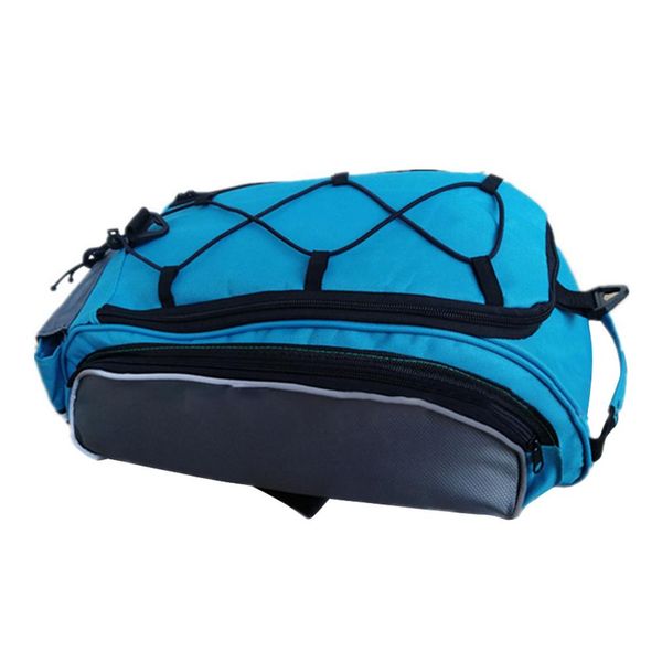 

outdoor sports bicycle bag multifunctional 13l bike tail rear bag saddle cycling basket rack trunk shoulder handbag