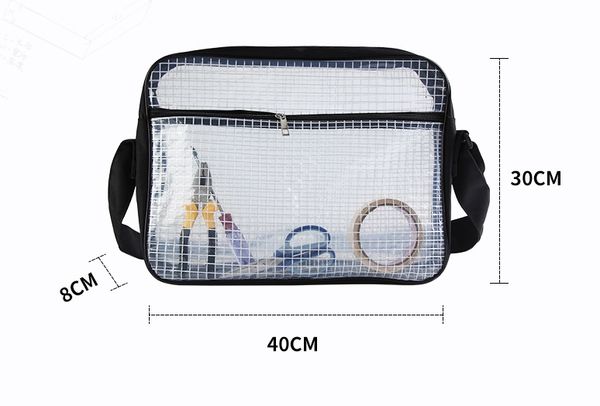 

Clear pvc computer bag 40cm 30cm 8cm anti tatic electricity bag cleanroom engineer pvc tool bag hip by em