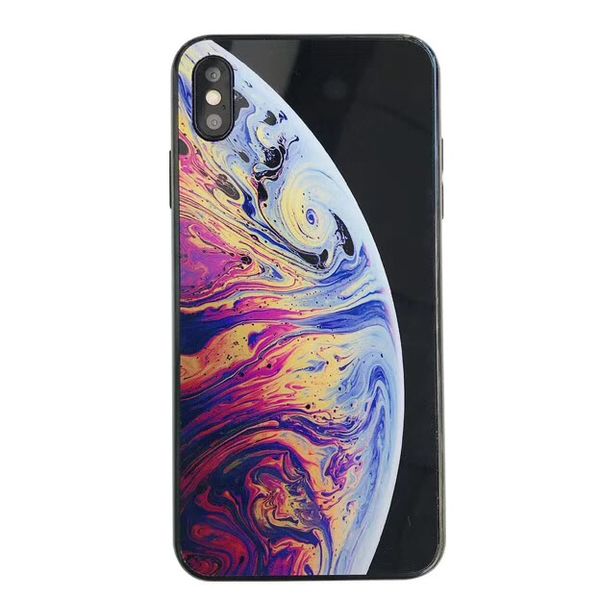 Bubbles Wallpaper Case For Iphone Xs Max Bumper Siliconepc Acrylic Planet Pattern Back Cover For Iphone Xxrxs Glossy Abstract Hard Shell