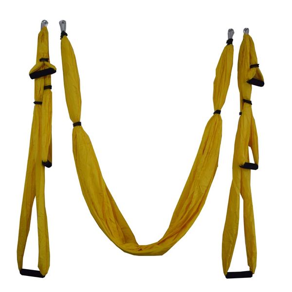 

16 colors inversion trapeze anti-gravity aerial traction yoga gym strap yoga swing set strength decompression hammock