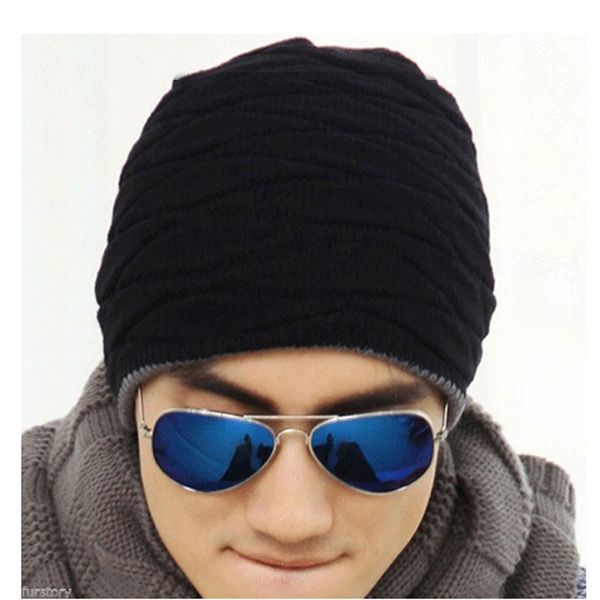 

bigsweety men women winter knitted stocking hat beanie winter hats cap stripe knit hiphop hat male female warm wool cap
