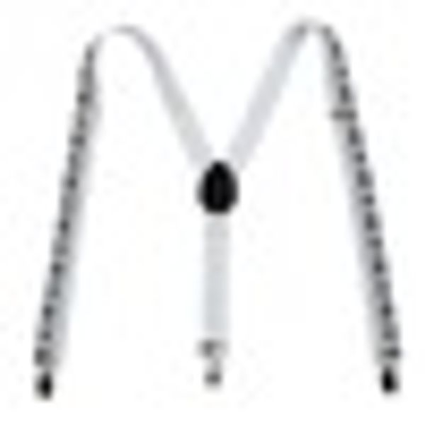 

2018 new stylish fashion suspenders clip-on black white piano keyboard pattern elastic y-back suspenders braces