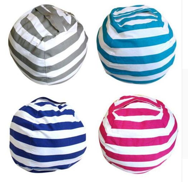 Kids Toy Storage Bag Canvas Stuffed Animal Storage Bean Bag Chair