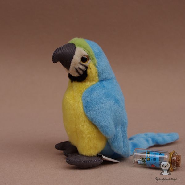 

simulation stuffed animal children's toy plush parrot doll small blue macaw toys decoration gifts