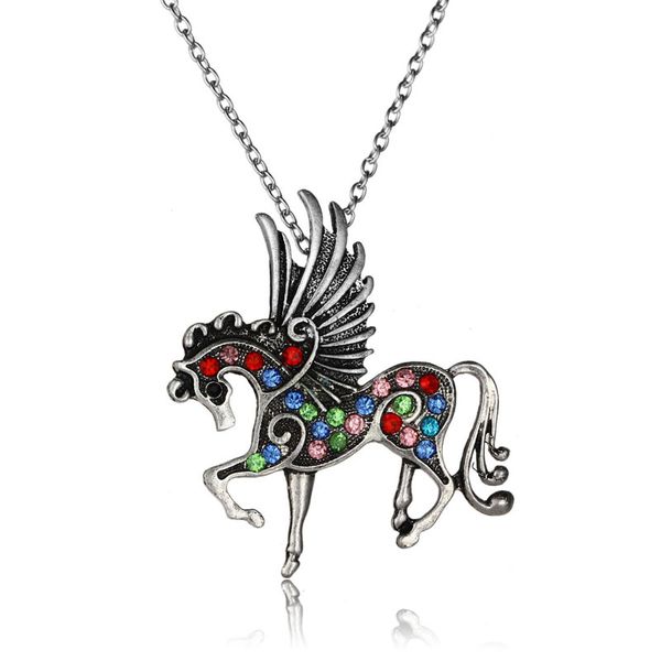 Christmas Gift Box Horse Ballerina Necklaces for Girls Unicorn or Angel