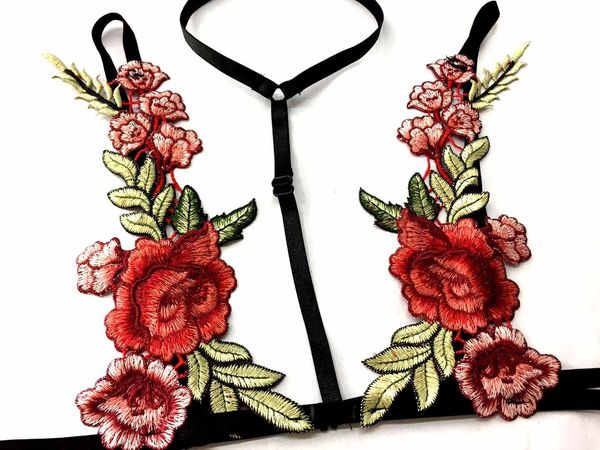 

2018 underwear new foreign trade spot embroidery underwear european and american popular lingerie female, Black