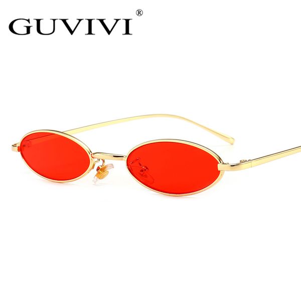 

summer brand small oval sunglasses women red black metal frames sun glasses men trend outdoor lasies eyeglass uv400, White;black