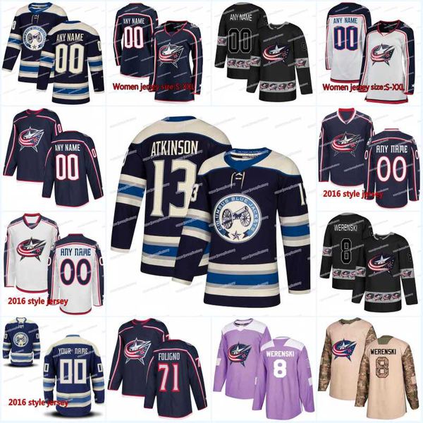 

New Season Columbus Blue Jackets Jersey 36 Maxime Fortier 63 Nikita Korostelev 54 Miles Koules 88 Kole Sherwood 39 Vogelhuber Hockey Jerseys