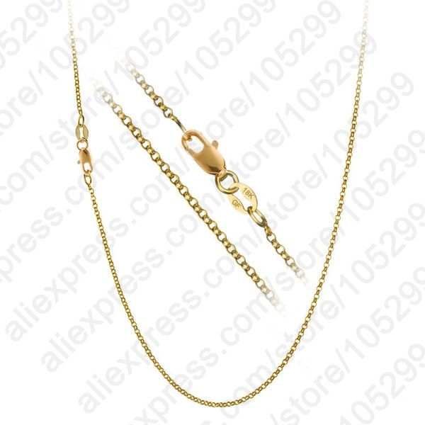 

giemi 1pc selling accessories findings 16"-30" necklace chains o genuine gold filled link rolo chain+lobeter clasp pendant, Silver
