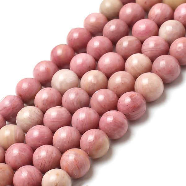 

8mm natural rhodonite stone round loose beads for jewelry making 15.5"/strand pick size 4.6.8 .10 12mm, Black