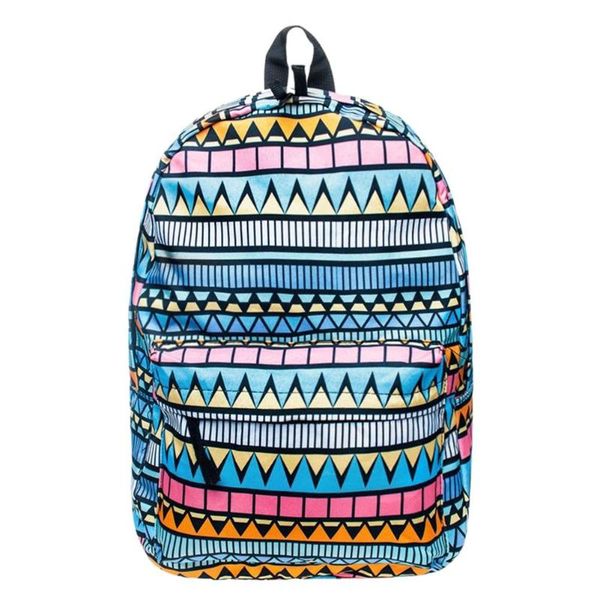 

ethnic geometry print backpacks big capacity travel lapschoolbag students high capacity boys girls summer backpack