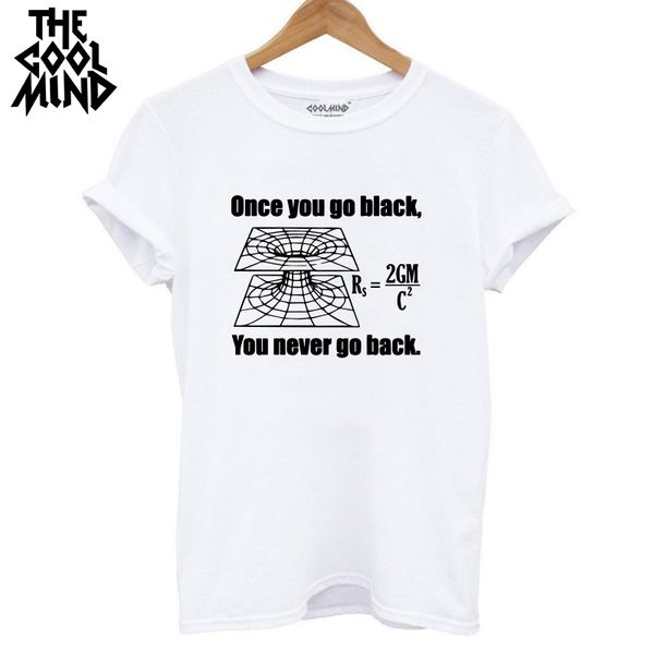 

coolmind qi0125b 100% cotton cool funny print women t shirt casual short sleeve loose tshirt for girls summer t-shirt female, White
