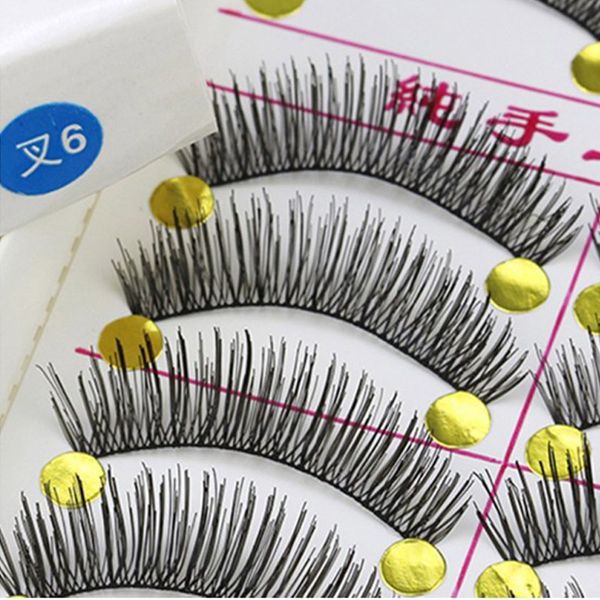 

new 10 pairs/box false eyelashes natural makeup handmade soft false lashes eyelash extension fake eyelashes ing