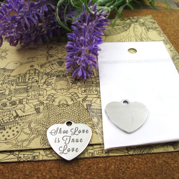 

40pcs--"shoe love is tnue love"stainless steel charms more style for choosing diy charms pendants for necklace, Bronze;silver