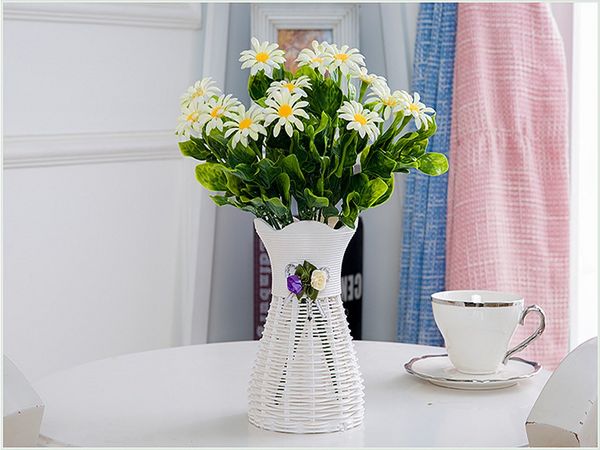 Flower Basket Tricycle Decorative Vases With Clock Design Flower