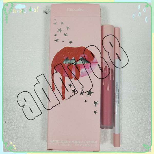 

Новый KL Birthday Edition Блеск Помада KL для губ Набор Lipliner блеск для губ жидкая помада матовая 12 Цветов Двадцать свободная косметика KL ship