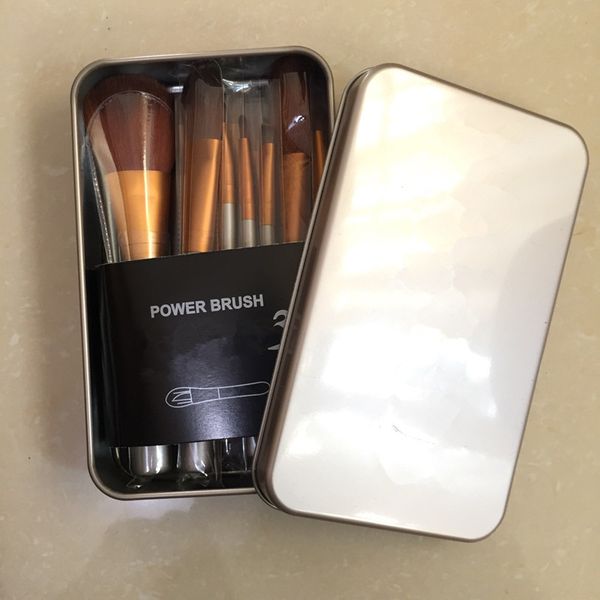 

12 pcs makeup brushes brand cosmetic powder facial make up brush tools kit professional makeup brushes set with iron retail box