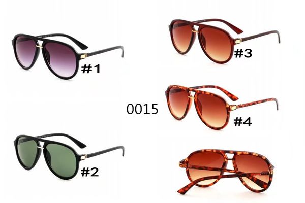 2018 Nueva marca Italia marca clásica 0015 gafas de sol mujer abeja diseño moda gafas de sol buena calidad hombre conducción gafas de sombra MOQ = 10